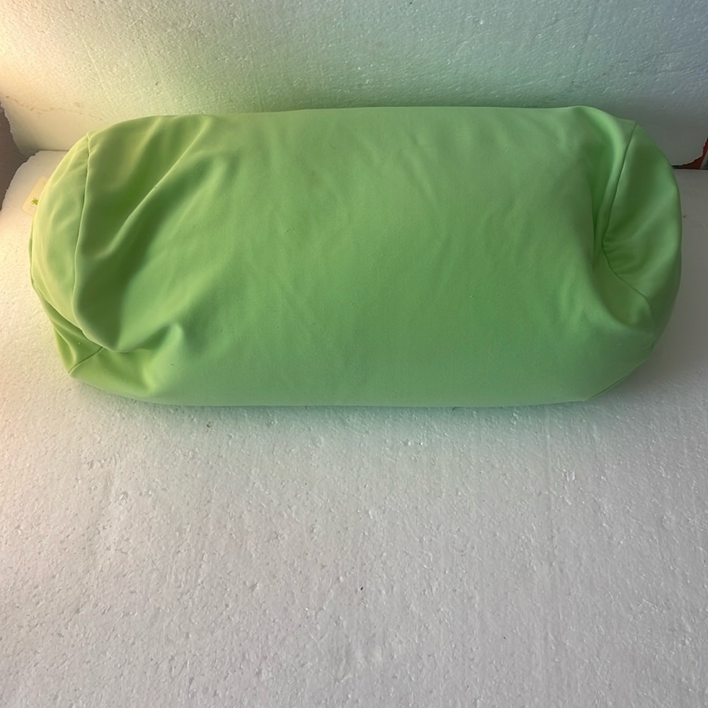 Guee Massage pillow lime green cylinder squishy back support bolster stretch